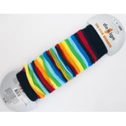 Design Socks dětské návleky na nožičky DUHA